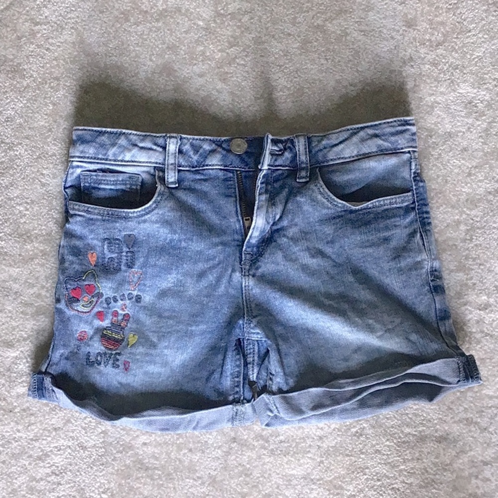 Gap light blue denim shorts
